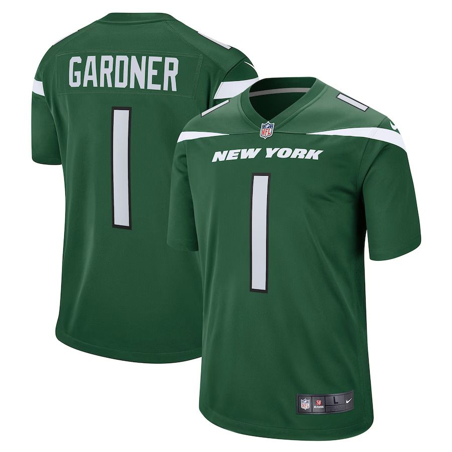 Men New York Jets #1 Ahmad Sauce Gardner Nike Green Player Game NFL Jersey